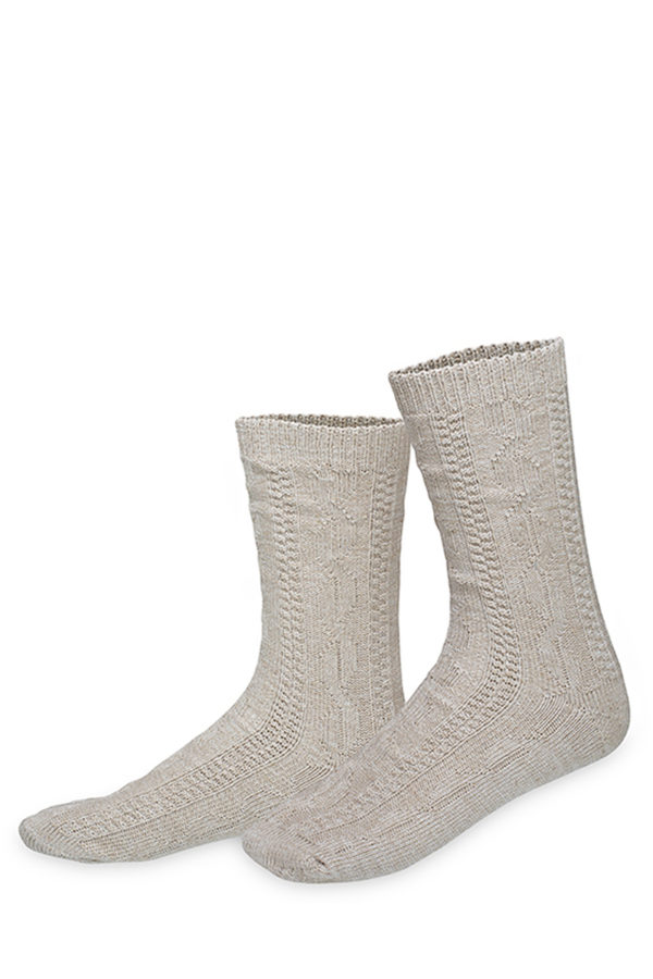 Trachtensocken kurz natur 100978 ~ 36-38