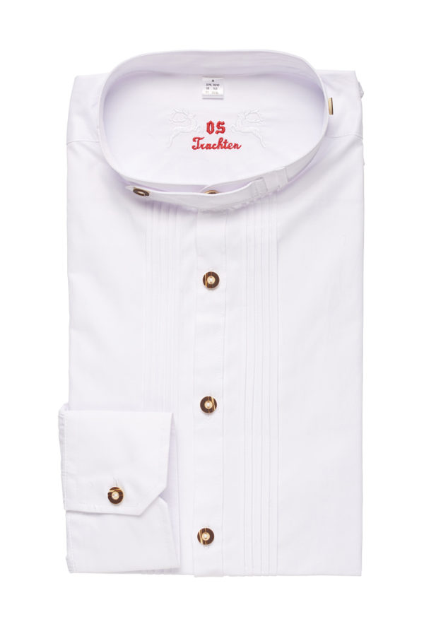 Trachtenhemd weiß SLIMFIT 112449 ~ M (39/40)
