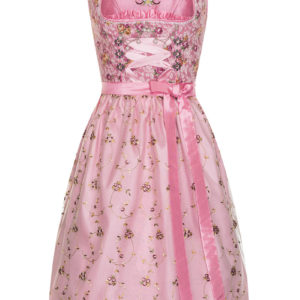 Mini Dirndl 60cm altrosa-geblümt Agathe 130859 ~ 34