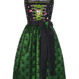 Midi Dirndl 65cm schwarz-grün Antonia 131085 ~ 32