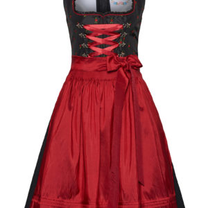 Mini Dirndl 60cm schwarz rot 132510 ~ 34