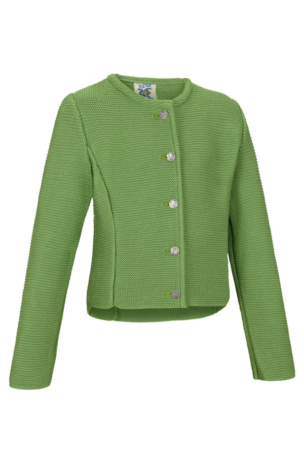 Kinder Trachten Strickjacke grün 140011 ~ 116