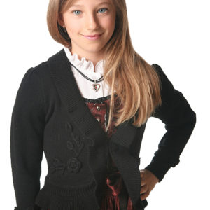 Kinder Trachten Strickjacke schwarz 140334 ~ 104