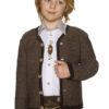 Kinder Trachten Strickjacke dunkelbraun 140368 ~ 176