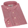 Trachtenhemd langarm rot kariert Leon 004203 - slimfit ~ L