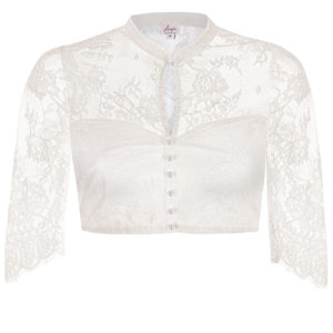 Dirndlbluse Spitze creme Sophia 009079 ~ 32