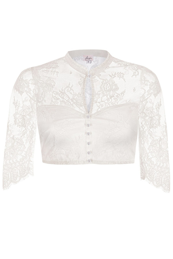 Dirndlbluse Spitze creme Sophia 009079 ~ 32