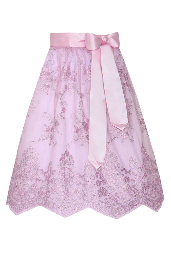 Dirndlschürze Spitze midi 65 cm rosa 015213 ~ L