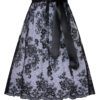 Dirndlschürze Spitze midi 65 cm schwarz 014799 ~ L