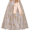 Dirndlschürze Spitze midi 65 cm taupe 015206 ~ L