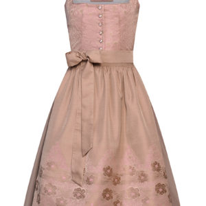Midi Dirndl 65 cm altrosa taupe Beatrix 009900 ~ 38