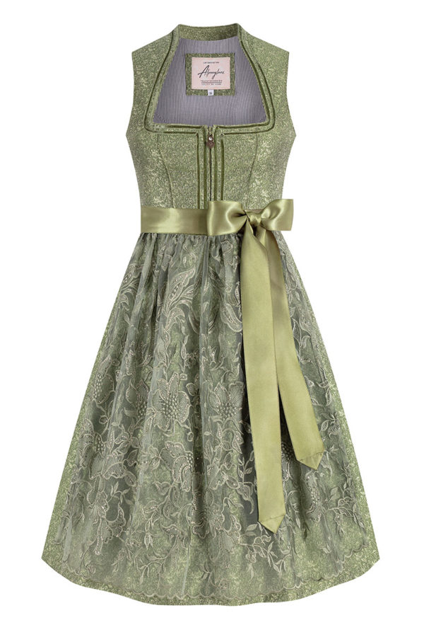 Midi Dirndl 65 cm grün Athina 015946 ~ 32