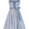 Midi Dirndl 65 cm hellblau silber Elena 014818 ~ 32
