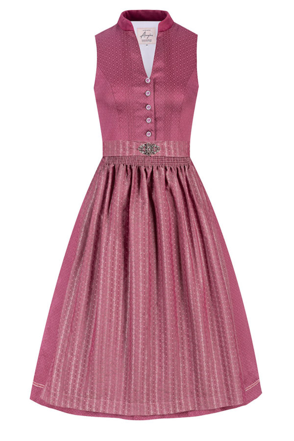 Midi Dirndl 65 cm rosenholz Smilla 009992 ~ 32