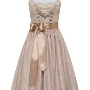 Midi Dirndl 65 cm taupe inkl. Charivari Lucienne 007308 - limitiert ~ 36