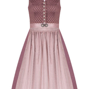 Midi Dirndl 65cm rosenholz altrosa gemustert Doro 007278 ~ 32