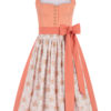 Midi Dirndl 70 cm apricot creme Samtcord Christin 017126 ~ 30