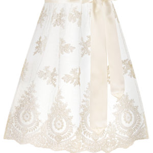 Dirndlschürze Spitze midi 65 cm creme 017672 ~ L