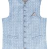 Trachtenweste hellblau gemustert Chris 014975 ~ 44