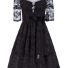 Midi Dirndl 70 cm schwarz Black Lady 016393 ~ 32