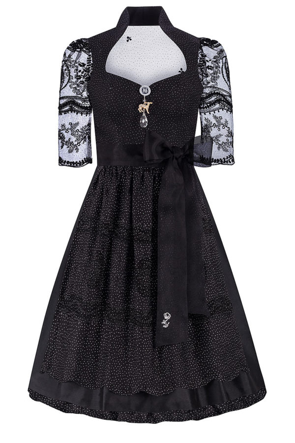 Midi Dirndl 70 cm schwarz Black Lady 016393 ~ 32
