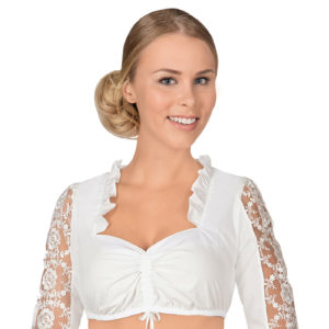 Dirndlbluse creme Caroline 000745 ~ 32