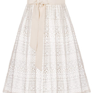 Dirndlschürze mini 60cm creme Häkelspitze 006536 ~ L