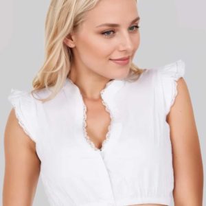 Dirndlbluse Fleur (weiss