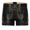 Damen Lederhose kurz schwarz Janka 005468 ~ 32