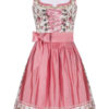 Mini Dirndl 55cm creme geblümt rosa Linda 006923 ~ 30