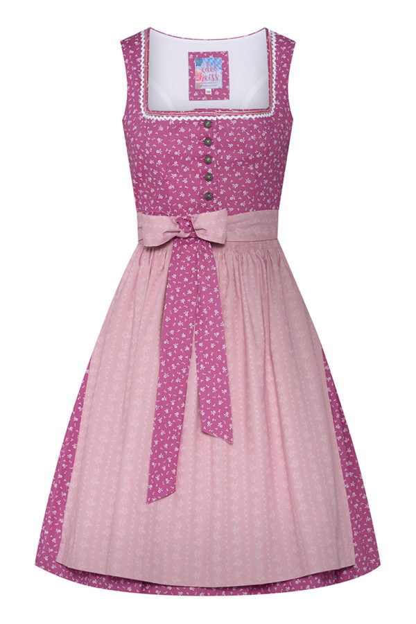 Mini Dirndl 60 cm beere altrosa Laureen 009196 ~ 32