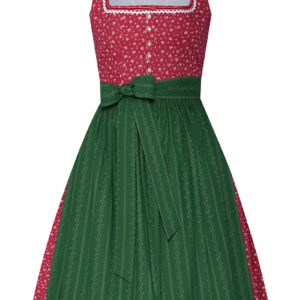 Mini Dirndl 60 cm rot grün Laureen 009197 ~ 34