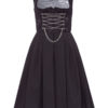 Mini Dirndl 60cm Gastro schwarz Amy 129410 ~ 42