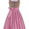 Mini Dirndl 60cm taupe rosa Elinore 004126 ~ 36