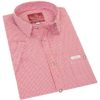 Trachtenhemd kurzarm rot kariert Andy 010269 ~ S