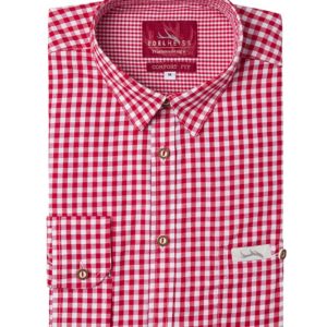 Trachtenhemd langarm rot kariert Robby 005115 ~ 3XL