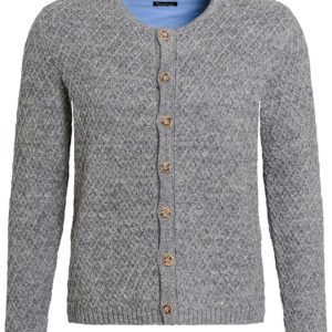 Trachten Strickjacke grau Xaver 012179 ~ 44