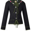 Kinder Trachten Strickjacke schwarz-grün Rita 140639 ~ 104
