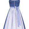 Midi Dirndl 70 cm blau weiß Pillersee 010528 ~ 32