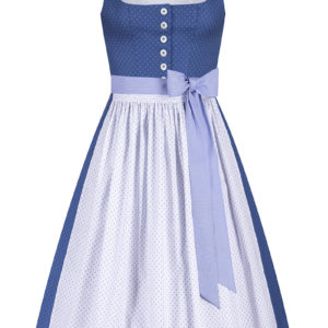 Midi Dirndl 70 cm blau weiß Pillersee 010528 ~ 32
