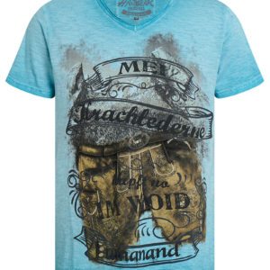 Trachtenshirt blau Sebald 012281 ~ S