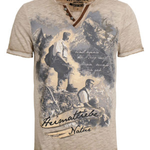 Trachtenshirt hellbraun Severin 012282 ~ XL
