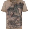 Trachtenshirt kurzarm hellbraun 'Urban Tracht' Bryce 003792 ~ S