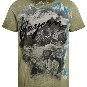 Trachtenshirt oliv Salvator 012284 ~ 3XL