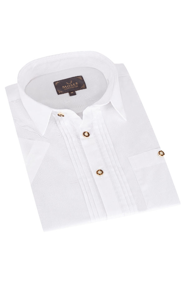 Trachtenhemd kurzarm weiß Bertl 010268 ~ 3XL