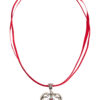 Collier in 11 Farben mit Herzgeweih und Svarowskisteinen 103573 ~ dunkelrot