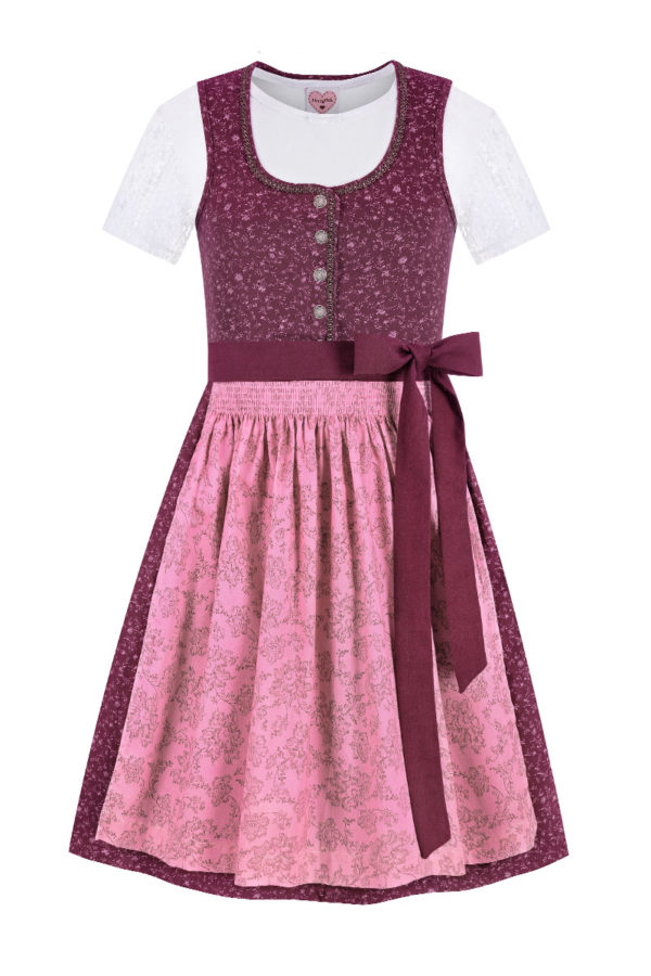 Kinder Dirndl beere rosa Mira 014810 ~ 104