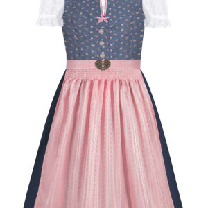Kinder Dirndl blau altrosa Heidi 016603 ~ 104