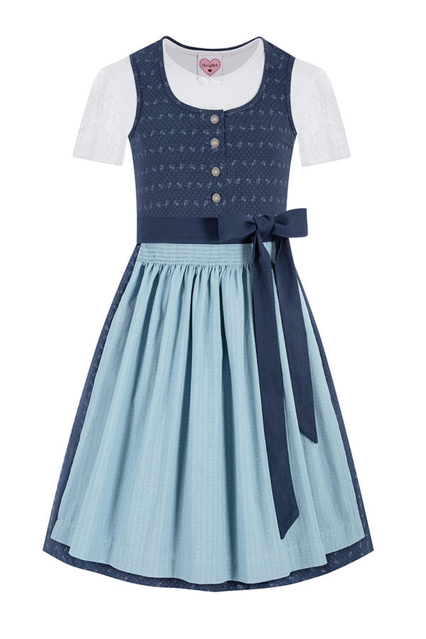 Kinder Dirndl blau hellblau Nina 014803 ~ 104