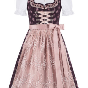 Kinder Dirndl dunkelrot altrosa Annalena 012702 ~ 104